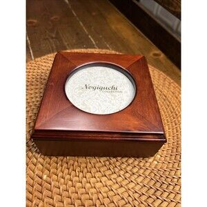 Nogiguchi Vintage Wooden Jewelry Box W/ Display, Mirror, New, Gift